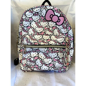Hello Kitty Mini Backpack Sanrio Pink White Kawaii Small Travel School Bag